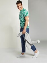 T-Shirt mit Allover-Print - Männer - green small palm leaf design T-Shirt mit Allover-Print - Männer - green small palm leaf design - 3 - TOM TAILOR