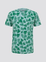 T-Shirt mit Allover-Print - Männer - green small palm leaf design T-Shirt mit Allover-Print - Männer - green small palm leaf design - 7 - TOM TAILOR