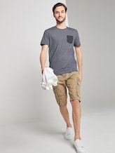 Gestreiftes T-Shirt mit Brusttasche - Männer - navy mocktwist stripe Gestreiftes T-Shirt mit Brusttasche - Männer - navy mocktwist stripe - 3 - TOM TAILOR