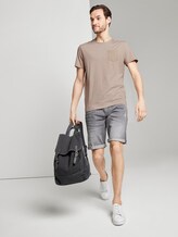 Gestreiftes T-Shirt mit Brusttasche - Männer - sandy mocktwist stripe Gestreiftes T-Shirt mit Brusttasche - Männer - sandy mocktwist stripe - 3 - TOM TAILOR