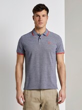 Poloshirt in Two-Tone Optik - Männer - navy two tone pique Poloshirt in Two-Tone Optik - Männer - navy two tone pique - 1 - TOM TAILOR