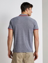 Poloshirt in Two-Tone Optik - Männer - navy two tone pique Poloshirt in Two-Tone Optik - Männer - navy two tone pique - 2 - TOM TAILOR