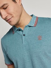 Two-tone polo shirt - Men - green two tone pique Two-tone polo shirt - Men - green two tone pique - 10 - TOM TAILOR