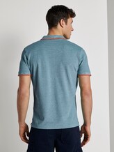 Two-tone polo shirt - Men - green two tone pique Two-tone polo shirt - Men - green two tone pique - 2 - TOM TAILOR