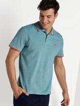 Two-tone polo shirt - Men - green two tone pique Two-tone polo shirt - Men - green two tone pique - 5 - TOM TAILOR