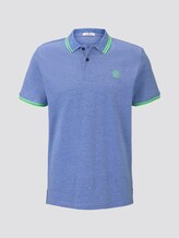 Poloshirt in Two-Tone Optik - Männer - blue two tone pique Poloshirt in Two-Tone Optik - Männer - blue two tone pique - 7 - TOM TAILOR