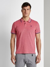 Poloshirt in Two-Tone Optik - Männer - red two tone pique Poloshirt in Two-Tone Optik - Männer - red two tone pique - 1 - TOM TAILOR