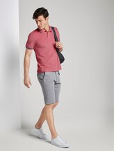 Poloshirt in Two-Tone Optik - Männer - red two tone pique Poloshirt in Two-Tone Optik - Männer - red two tone pique - 3 - TOM TAILOR