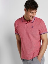 Poloshirt in Two-Tone Optik - Männer - red two tone pique Poloshirt in Two-Tone Optik - Männer - red two tone pique - 5 - TOM TAILOR
