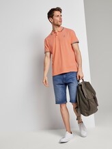 Poloshirt in Two-Tone Optik - Männer - orange two tone pique Poloshirt in Two-Tone Optik - Männer - orange two tone pique - 3 - TOM TAILOR