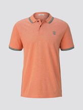 Poloshirt in Two-Tone Optik - Männer - orange two tone pique Poloshirt in Two-Tone Optik - Männer - orange two tone pique - 7 - TOM TAILOR
