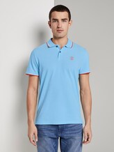 Poloshirt in Two-Tone Optik - Männer - teal two tone pique Poloshirt in Two-Tone Optik - Männer - teal two tone pique - 1 - TOM TAILOR