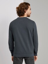 simple sweatshirt - Men - Sky Captain Blue simple sweatshirt - Men - Sky Captain Blue - 2 - TOM TAILOR