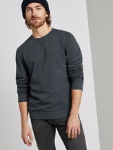 simple sweatshirt - Men - Sky Captain Blue simple sweatshirt - Men - Sky Captain Blue - 5 - TOM TAILOR