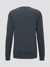 simple sweatshirt - Men - Sky Captain Blue simple sweatshirt - Men - Sky Captain Blue - 8 - TOM TAILOR