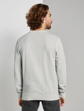 simple sweatshirt - Men - Silver Grey simple sweatshirt - Men - Silver Grey - 2 - TOM TAILOR
