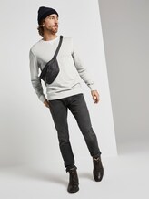 simple sweatshirt - Men - Silver Grey simple sweatshirt - Men - Silver Grey - 3 - TOM TAILOR