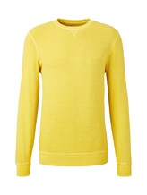 TOM TAILOR Herren schlichtes Sweatshirt, gelb, Gr.XXL