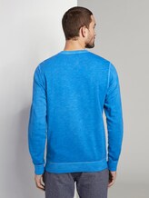 schlichtes Sweatshirt - Männer - victory blue schlichtes Sweatshirt - Männer - victory blue - 2 - TOM TAILOR