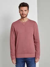 schlichtes Sweatshirt - Männer - wine rose pink schlichtes Sweatshirt - Männer - wine rose pink - 1 - TOM TAILOR