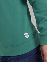 simple sweatshirt - Men - rich meadow green simple sweatshirt - Men - rich meadow green - 10 - TOM TAILOR