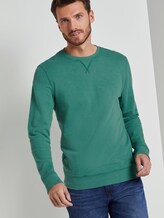 simple sweatshirt - Men - rich meadow green simple sweatshirt - Men - rich meadow green - 5 - TOM TAILOR