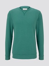 simple sweatshirt - Men - rich meadow green simple sweatshirt - Men - rich meadow green - 7 - TOM TAILOR