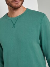 simple sweatshirt - Men - rich meadow green simple sweatshirt - Men - rich meadow green - 9 - TOM TAILOR