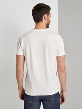 T-Shirt mit Print - Männer - Off White T-Shirt mit Print - Männer - Off White - 2 - TOM TAILOR