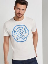 T-Shirt mit Print - Männer - Off White T-Shirt mit Print - Männer - Off White - 5 - TOM TAILOR