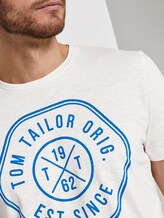 T-Shirt mit Print - Männer - Off White T-Shirt mit Print - Männer - Off White - 9 - TOM TAILOR