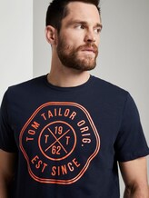 T-shirt with a print - Men - Sky Captain Blue T-shirt with a print - Men - Sky Captain Blue - 9 - TOM TAILOR