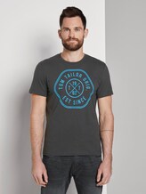 T-Shirt mit Print - Männer - Tarmac Grey T-Shirt mit Print - Männer - Tarmac Grey - 1 - TOM TAILOR