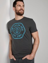 T-Shirt mit Print - Männer - Tarmac Grey T-Shirt mit Print - Männer - Tarmac Grey - 5 - TOM TAILOR