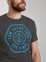 T-Shirt mit Print - Männer - Tarmac Grey T-Shirt mit Print - Männer - Tarmac Grey - 9 - TOM TAILOR
