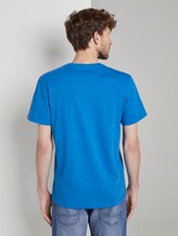 T-Shirt mit Print - Männer - Electric Teal Blue T-Shirt mit Print - Männer - Electric Teal Blue - 2 - TOM TAILOR