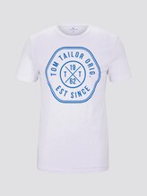 T-Shirt mit Print - Männer - White T-Shirt mit Print - Männer - White - 7 - TOM TAILOR