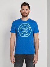 T-Shirt mit Print - Männer - victory blue T-Shirt mit Print - Männer - victory blue - 1 - TOM TAILOR