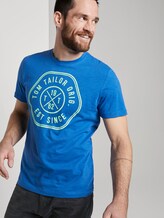 T-Shirt mit Print - Männer - victory blue T-Shirt mit Print - Männer - victory blue - 5 - TOM TAILOR