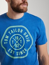 T-Shirt mit Print - Männer - victory blue T-Shirt mit Print - Männer - victory blue - 9 - TOM TAILOR