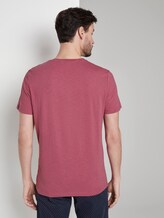 T-Shirt mit Print - Männer - wine rose pink T-Shirt mit Print - Männer - wine rose pink - 2 - TOM TAILOR