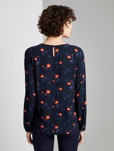 Blusenshirt mit Print - Frauen - navy orange flower design Blusenshirt mit Print - Frauen - navy orange flower design - 2 - TOM TAILOR