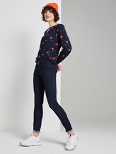 Blusenshirt mit Print - Frauen - navy orange flower design Blusenshirt mit Print - Frauen - navy orange flower design - 3 - TOM TAILOR