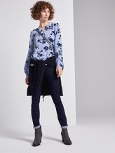 Blouse shirt with print - Women - blue navy floral design Blouse shirt with print - Women - blue navy floral design - 3 - TOM TAILOR