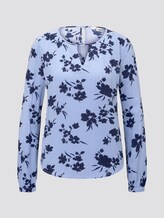 Blouse shirt with print - Women - blue navy floral design Blouse shirt with print - Women - blue navy floral design - 7 - TOM TAILOR