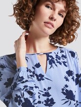 Blouse shirt with print - Women - blue navy floral design Blouse shirt with print - Women - blue navy floral design - 9 - TOM TAILOR
