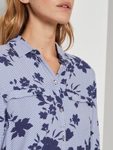 Bluse mit Blumen-Print - Frauen - blue navy floral design Bluse mit Blumen-Print - Frauen - blue navy floral design - 9 - TOM TAILOR