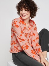 Bluse mit Blumen-Print - Frauen - orange coral floral design Bluse mit Blumen-Print - Frauen - orange coral floral design - 5 - TOM TAILOR