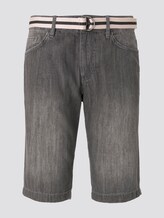 Josh Regular Slim Jeans-Shorts mit Gürtel - Männer - grey denim Josh Regular Slim Jeans-Shorts mit Gürtel - Männer - grey denim - 7 - TOM TAILOR