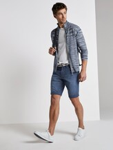Josh Regular Slim Jeans-Shorts mit Gürtel - Männer - mid stone wash denim Josh Regular Slim Jeans-Shorts mit Gürtel - Männer - mid stone wash denim - 3 - TOM TAILOR